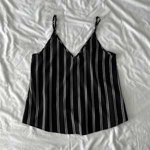 Black And White Striped Tank Top